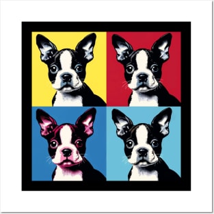 Pop Retro Boston Terrier Art - Cute Puppy Posters and Art